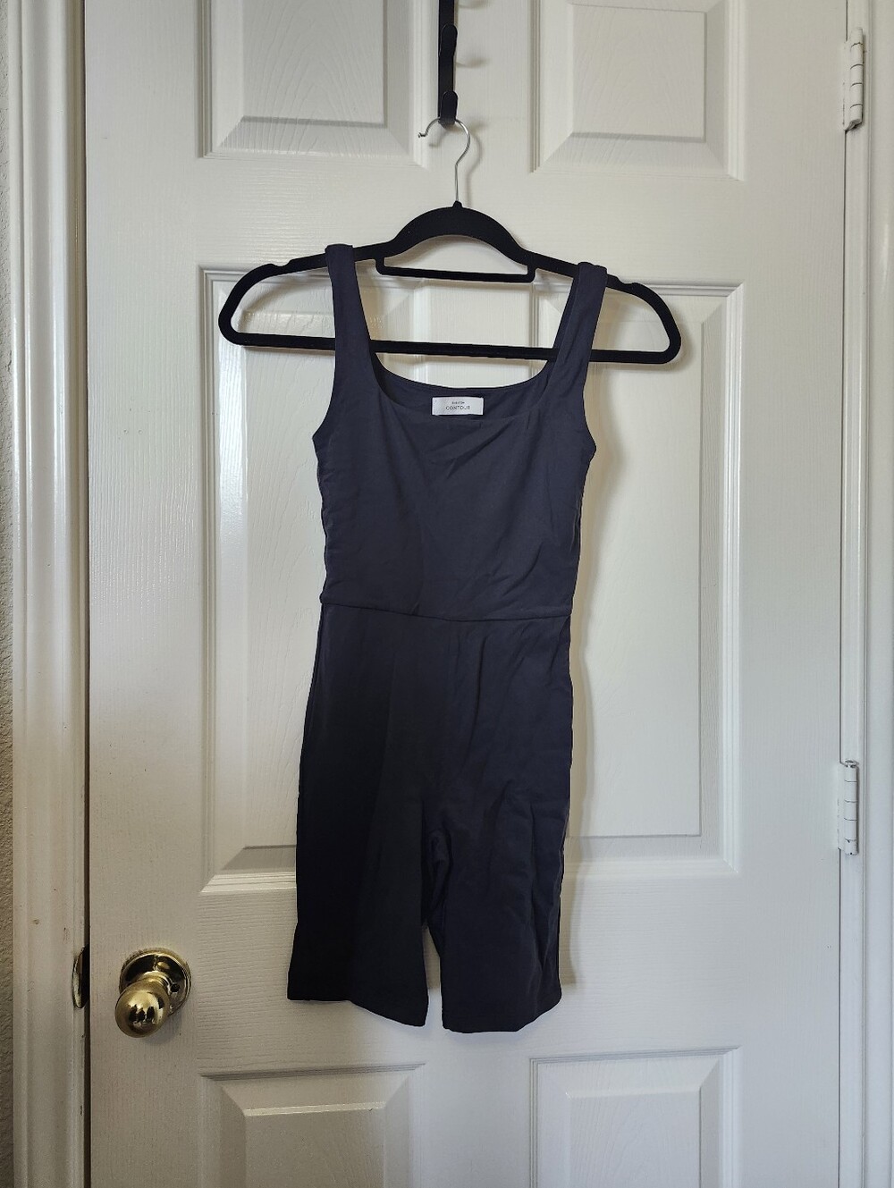 Babaton Contour Black Scoop-Neck Short Jumpsuit XS